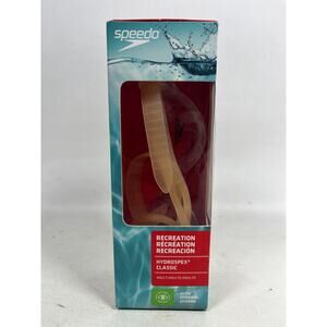 SPEEDO Swim Goggles Adult OS Recreation Hydrospex Classic Clear NEW